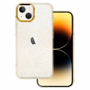 Tel Protect Gold Glitter maciņš iPhone 14 zelta