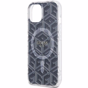 Guess IML GCube Magnētiskais apvalks iPhone 15 Plus / 14 Plus - melns