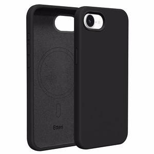 Etteri Silikona Mag maciņš for iPhone 16e / 17e melns
