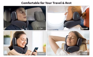 Travel pillow with noise cancellation Reach ANC, gray