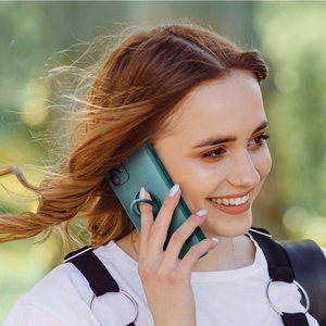 Silikona Ring maciņš modelim iPhone 17 Pro Max / 18 Pro Max – zaļš
