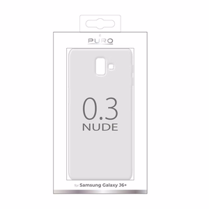 Puro 0.3 Nude vāciņš ierīcei Samsung Galaxy J6+, caurspīdīgs