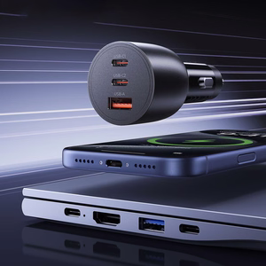 Orico PowerLink 165W USB-A + 2x USB-C auto lādētājs - melns