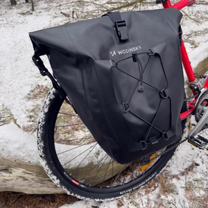 Ūdensnecaurlaidīga velosipēda bagāžnieka soma Wozinsky WBB24BK, 25 l, melna