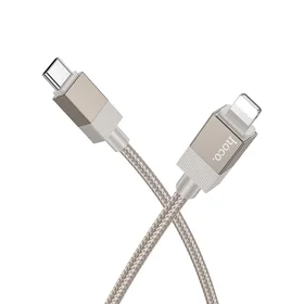 Kabelis USB C uz Lightning Hoco PD 27W 1 m X110 zelta
