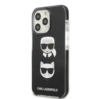 Karl Lagerfeld Karl&Choupette Head apvalks iPhone 13 Pro Max - melns