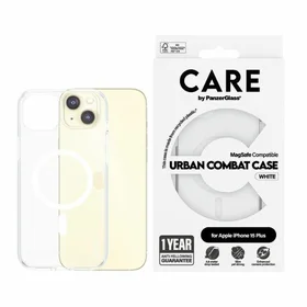 CARE by PanzerGlass Urban Combat Magnētiskais viedtālruņa apvalks iPhone 15 Plus - balts