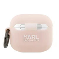 Karl Lagerfeld KLA3RUNCHP AirPods 3 vāciņš silikons rozā Karl Head 3D
