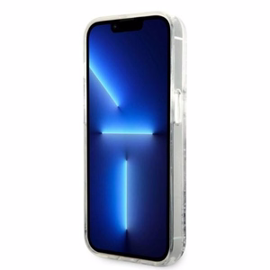 Karl Lagerfeld KLHCP14LLNHCCS iPhone 14 Pro 6.1" cietais viedtālruņa apvalks sudrabains/sudrabains Mirdzošs Choupette Head