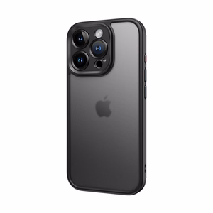 Rock Guard Touch Matte sērijas viedtālruņa apvalks Iphone 16 Plus melns
