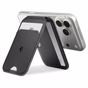 SPIGEN S314-2 SLIM FOLD TRIPOD MAGSAFE UNIVERSAL MAGNĒTISKS KARŠU TURĒTĀJS melns