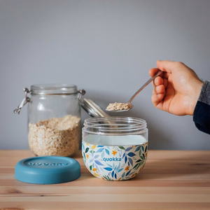 Quokka Bubble Food Jar 770 ml pārtikas trauks, akvareļu lapu raksts