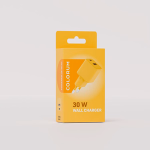 COLORUM wall lādētājs USB-A + USB-C PD 30W CLS30-AC-05 xYellow