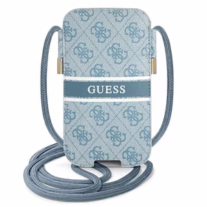 Guess сумочка GUPHL4GDBL 6,7" синий жесткий чехол 4G Stripe