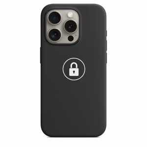 Telefona maciņš "Silicone Case v2" iPhone 15 Pro Max / melns / iepakojumā