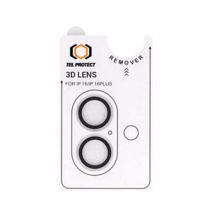 Aizsargstikls kameras lēcu Tel Protect 3D Lēcas uz kameras Iphone 16/16 Plus caurspīdīgs (2 gab.)