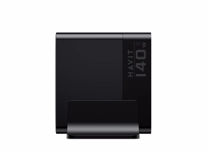 Havit UCLE004 EU - GaN piecu portu ceļojumu lādētājs 140 W, melns