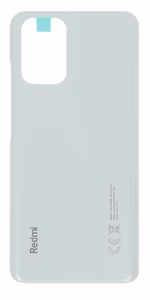 Aizmugurējais vāciņš priekš Xiaomi Redmi Note 10 4G Pebble Balts (M2101K7AI/M2101K7AG) ORG