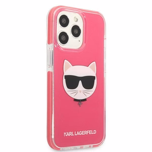 KARL LAGERFELD KLHCP13XTPECPI IPHONE 13 PRO MAX 6.7 "MACIŅŠ FUCHSIA/FUSCHIA CHOUPETTE HEAD