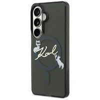 Karl Lagerfeld IML KC Script MagSafe Maciņš for Samsung Galaxy S26 Plus - melns