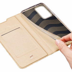 Dux Ducis Skin Pro atverams viedtālruņa apvalks Xiaomi Poco F4 5G zelta