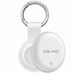 Balts Blavec BTG-02 Bluetooth priekšmetu izsekotājs ar atslēgu gredzenu Apple un Android ierīcēm (BTBTG02-KW)