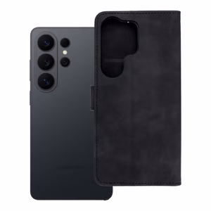TENDER grāmatas veida viedtālruņa apvalks SAMSUNG S26 Ultra melns