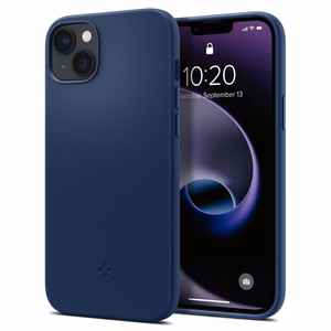 Spigen Silicone Fit Mag futrālis ar MagSafe priekš iPhone 14 Plus - Zils