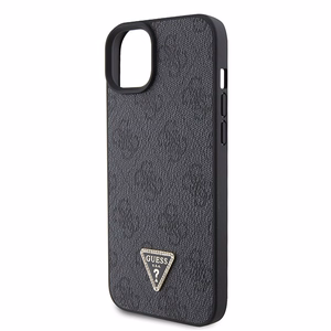 Guess GUHCP15SP4TDSCPK iPhone 15 6.1" melns/melns cietais viedtālruņa apvalks Crossbody 4G Metal Logo
