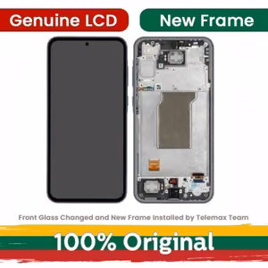 LCD displejs saderīgs ar Samsung A356 A35 5G ar rāmi / Lilac / (atjaunots: Telemax)