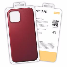 MYSAFE Maciņš SKIN IPHONE 12 PRO MAX bordo BOX