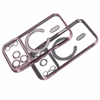 Bling Magsafe rozā viedtālruņa apvalks iPhone 17 Pro Max