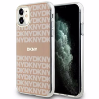 DKNY IML mono un svītras magnētiskais viedtālruņa apvalks iPhone 11 / Xr - rozā