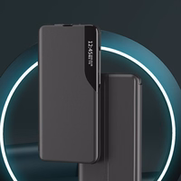 Eco Leather View Case viedtālruņa apvalks Samsung Galaxy S23+ ar atveramu statīvu sarkans