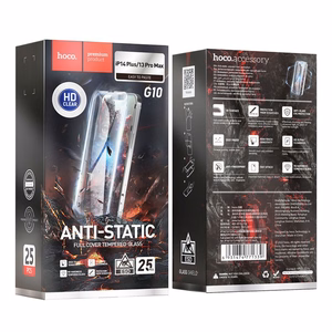 HOCO rūdītais stikls HD Anti-static (komplekts 25in1) - MULTIPACK iPhone 13 Pro Max / 14 Plus (G10)