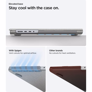 Spigen Urban Fit aizsargapvalks MacBook Pro 14" 2021 / 2023 / 2024 / 2025 / 2026 – pelēks