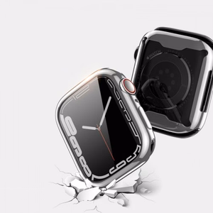 Maciņš Dux Ducis Samo priekš Apple Watch 7 45mm sudrabs (ar LCD aizsargstiklu)