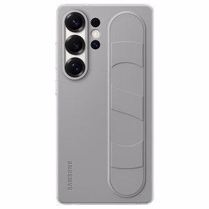 Samsung Standing Grip Case vāciņš, paredzēts Samsung Galaxy S25+, pelēks