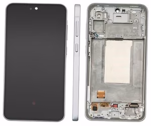 LCD screen Samsung A366 A36 5G ar touch screen un frame Awesome Lavender original (assembled service pack)