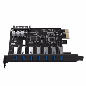 Orico PVU3 PCIe paplašināšanas karte ar 7 USB 3.0 pieslēgvietām galddatoriem – melns