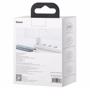 Sienas lādētājs Baseus Super Si Quick Charger 1C 25W (balts)