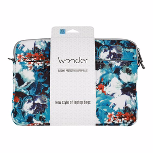 Wonder Sleeve Laptop 17 inches white poppies