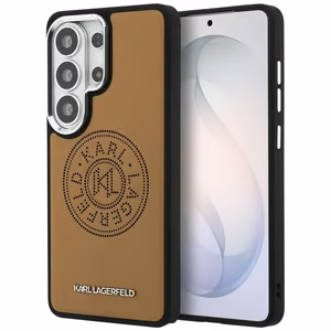 Karl Lagerfeld maciņš Perforated KL MagSafe Samsung Galaxy S26 Ultra brūns