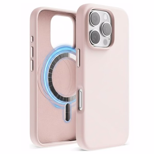 Maciņš "TM MagSafe Silicone" iPhone 14 / Krīta rozā /