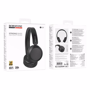 Borofone Austiņas BO37 Marvellous bluetooth melnas