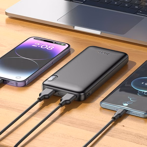 HOCO portatīvais lādētājs 10000 mAh 2A J128 melns
