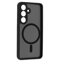 Pilnīgs matēts Mag vāks viedtālrunim Samsung Galaxy S24 - melns