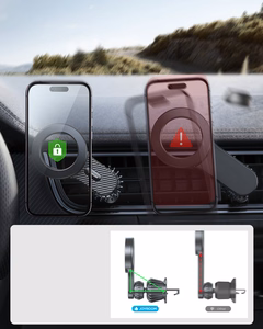 Magnētiskais automašīnas turētājs iPhone tālrunim ar MagSafe Joyroom JR-ZS355 – melns