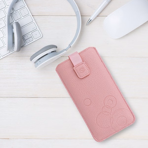 WONDER Deko Pouch Case (Size M) for Iphone 5/Nokia 215 4G/225/5310 2020 pink