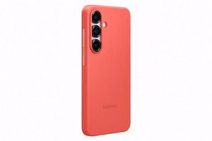 Samsung Silicone Case vāciņš Samsung Galaxy S25 telefonam, sarkans